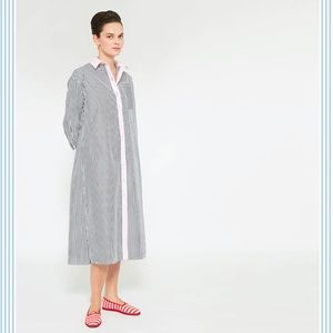 B5 DOVIMA PARIS JAY COTTON‎ DRESS - DAVID STRIPE BLACK WHITE